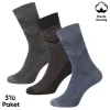 Kışlık Havlu Erkek Soket Çorap - 3 Çift - Dikişsiz - Olimpus - 14642 - Set 3