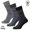 Kışlık Havlu Erkek Soket Çorap - 3 Çift - Dikişsiz - Olimpus - 14642 - Set 4