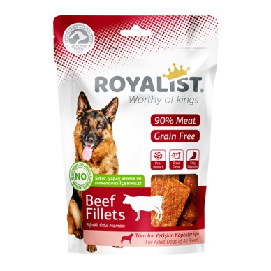 Royalist Beef Fillets Ödül Köpek Maması 80 Gr