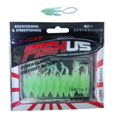 Fishus Soft Yem 2.5 cm FIKH-0201 (10lu)