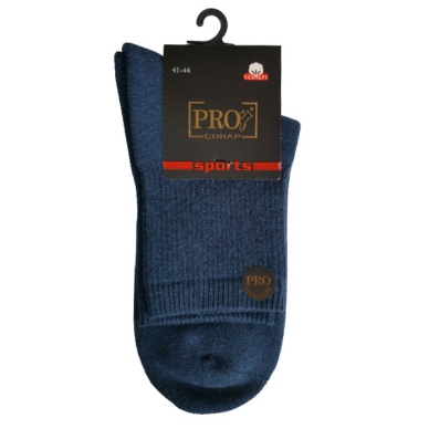 14013 Havlu Erkek Patik Çorabı Mavi 41-44