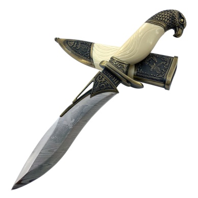 Savage Kemik Kabzeli İşlemeli Av Bıçağı (12360)