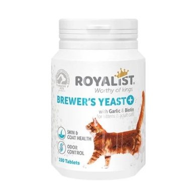 Royalist Brewers Yeast Kediler İçin Deri Tüy Sağlığı ve Koku Gideri (150 Tablet)