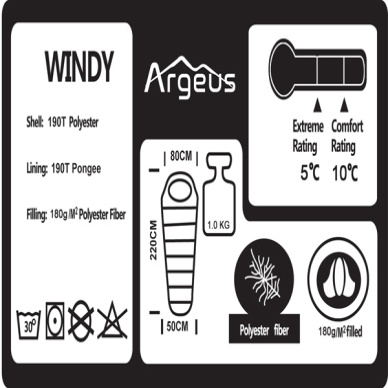 ARGEUS ARG-501 +10 C Gri Uyku Tulumu