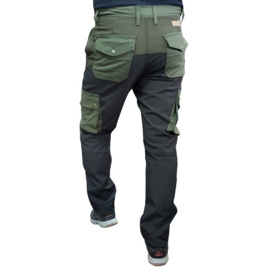 PNT-613 Softshell Pantolon Yeşil-Siyah 50