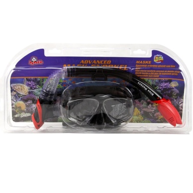 VRD2020 Vakumlu Yetişkin Gözlük ve Şnorkel Set Siyah
