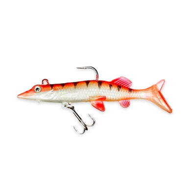 Savage X-Tail Kırmızı - Beyaz 10 cm İki İğneli Balık (12100-D006)