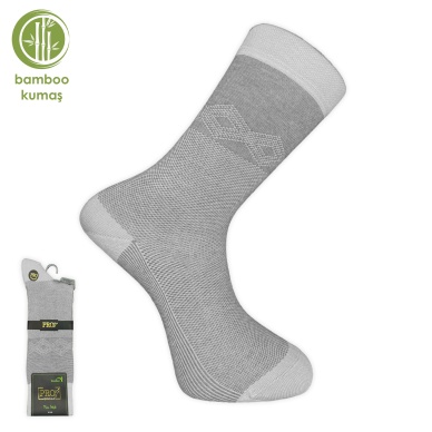 Pro Çorap Tumaniş Bambu Erkek Çorabı Kül Gri (17104-R5)