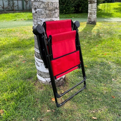 Argeus Rest 2li Bardaklı Katlanabilir Sandalye ve Masa Seti - Kırmızı