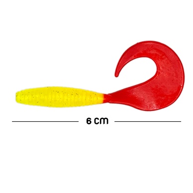 Savage Yumy 6 cm Kırmızı-Sarı Silikon Kurt 10lu (456-18065)