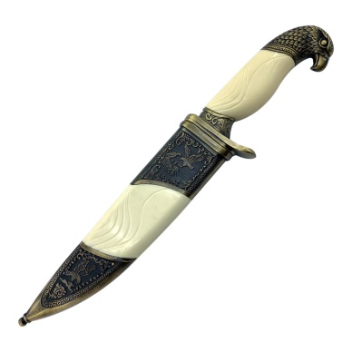 Savage Kemik Kabzeli İşlemeli Av Bıçağı (12360)