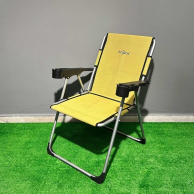Argeus Rock 2li Bardaklı Katlanabilir Sandalye ve Masa Seti - Hardal (A-06)