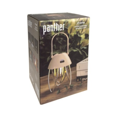 Panther USB Şarjlı Deri Askılı Kamp Lambası PTT-AYBK