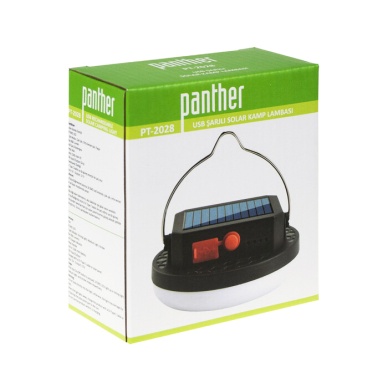 Panther Şarjlı Solar Kamp Lambası PT-2028