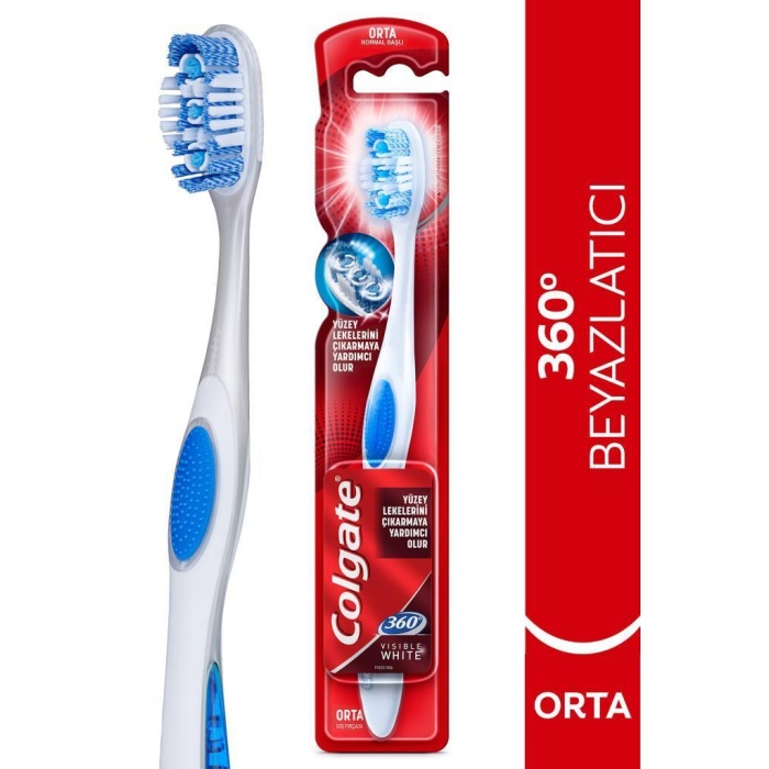 Colgate 360° Visible White Diş Fırçası Medium