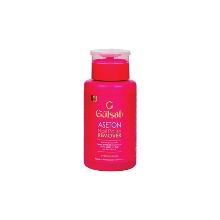 Gülşah Nail Polish Remover E Vitaminli Pompalı Aseton 175 ML
