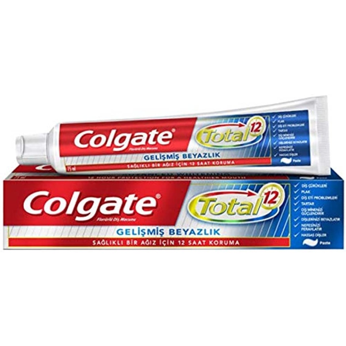 Colgate Total 12 Gelişmiş Beyazlık Diş Macunu 50 ml