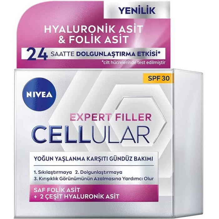 Nivea Expert Filler Cellular Yoğun Yaşlanma Karşıtı Gündüz Kremi SPF30 50 ml
