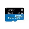 Lexar 512GB microSDXC  633X UHS-1 Class 10 A2 V30 U3 Hafıza Kartı