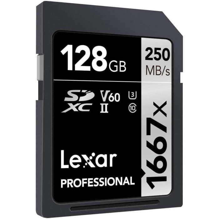 Lexar 128GB 1667x 250MB/s SD Hafıza Kartı