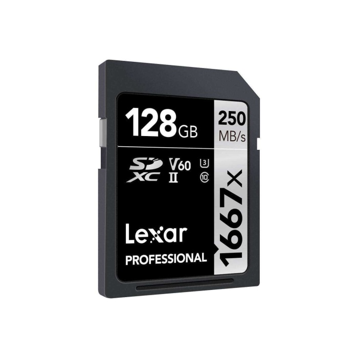 Lexar 128GB 1667x 250MB/s SD Hafıza Kartı