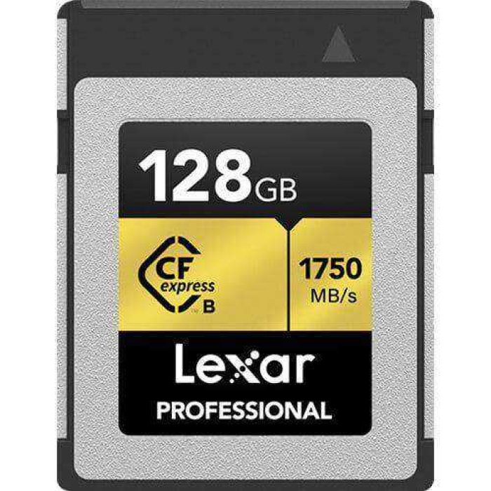 Lexar 128GB Pro CFexpress Gold Type-B card 1750MB/s Okuma 1000MB/s Yazma