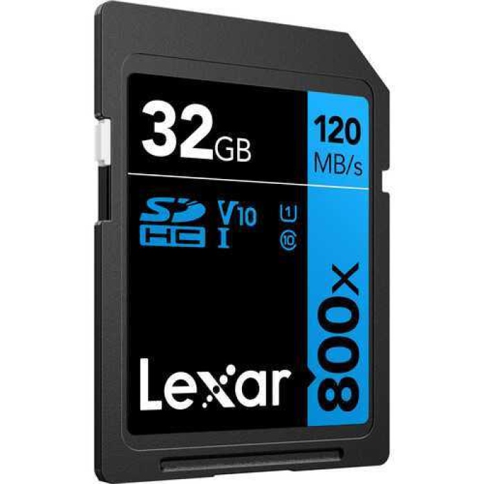 Lexar 32GB High-Performance 800x UHS-I SDHC Memory Card (BLUE Series)