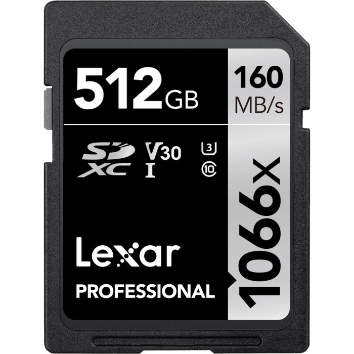 Lexar Professional 512 GB 1066X SDXC Hafıza Kartı