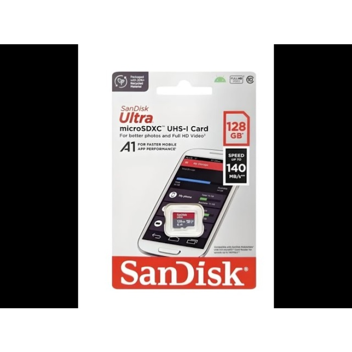 Sandisk Ultra 128GB 140MB/S Microsdxc Uhs-I Hafıza Kartı