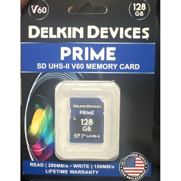 Delkin Devices 128GB Prime UHS-II SDXC (V60) Hafıza Kartı