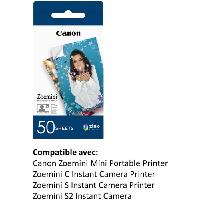CANON ZINK PAPER ZP-2030 50 FOTOĞRAF KAĞIDI