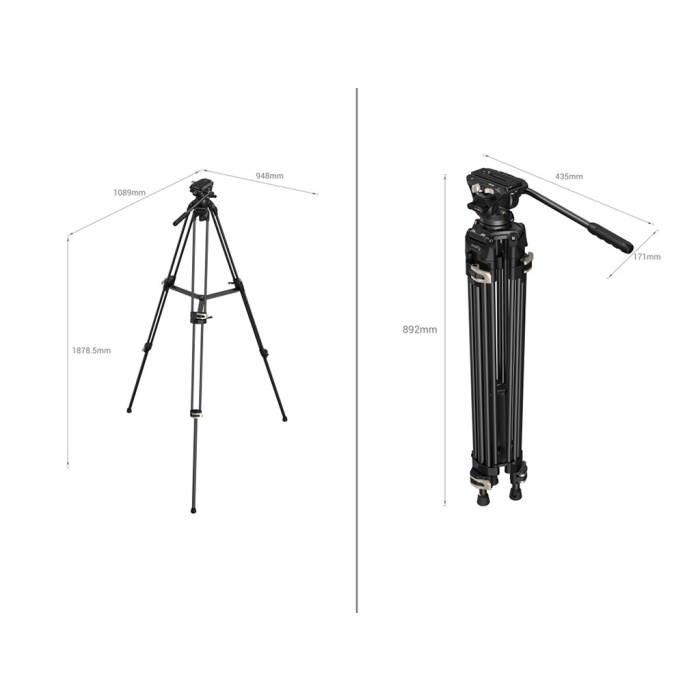 SmallRig 3751 AD-01 Video Tripodu