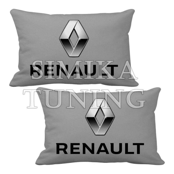RENAULT LOGOLU 2’Lİ BOYUN YASTIĞI 5 RENK ÇEŞİT ARKASI LASTİKLİ