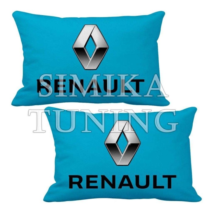 RENAULT LOGOLU 2’Lİ BOYUN YASTIĞI 5 RENK ÇEŞİT ARKASI LASTİKLİ