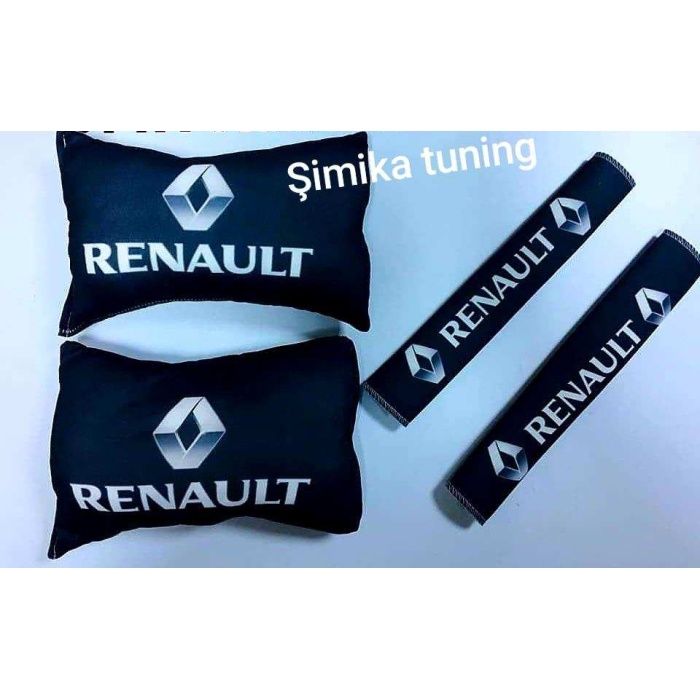 Renault Oto Boyun Yastık Minder - Araç - 2 adet YASTIK KEMER