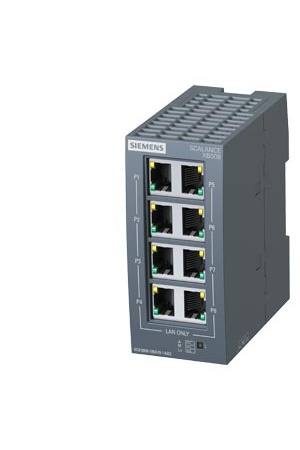 6GK5008-0BA10-1AB2 SCALANCE XB008 Küçük yıldız ve çizgi topolojileri