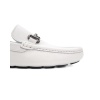 Troya Beyaz Hakiki Deri Erkek Loafer Ayakkabı