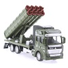 Sürtmeli Die Cast Metal Roketatar Rampalı Askeri Kamyon