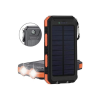 Solar Powerbank 1xusb 10.000mah Lcd Ekran Dahili Usb Mikro Type-c Powerbank