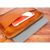 Awe 14 inç MacBook Ve Pc Uyumlu Deri Kılıf RST2EF Taba