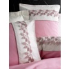 Cotton Box Brode Nakışlı Çift Kişilik Saten Nevresim Takımı Niobe Pembe