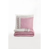 Cotton Box Brode Nakışlı Çift Kişilik Saten Nevresim Takımı Niobe Pembe