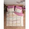 Cotton Box Puff Nakışlı Ranforce Çift Kişilik Nevresim Takımı İnsula Gülkurusu
