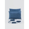 Cotton Box Modern Çift Kişilik Nevresim Takımı Solito İndigo