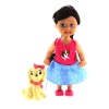 Cute Girl Sarı Köpekli ve Kumral Mini Bebek