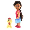 Cute Girl Sarı Köpekli ve Kumral Mini Bebek