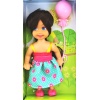 Cute Girl Pembe Balonlu Kumral Mini Bebek