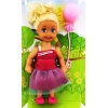 Cute Girl Pembe Balonlu Sarışın Mini Bebek