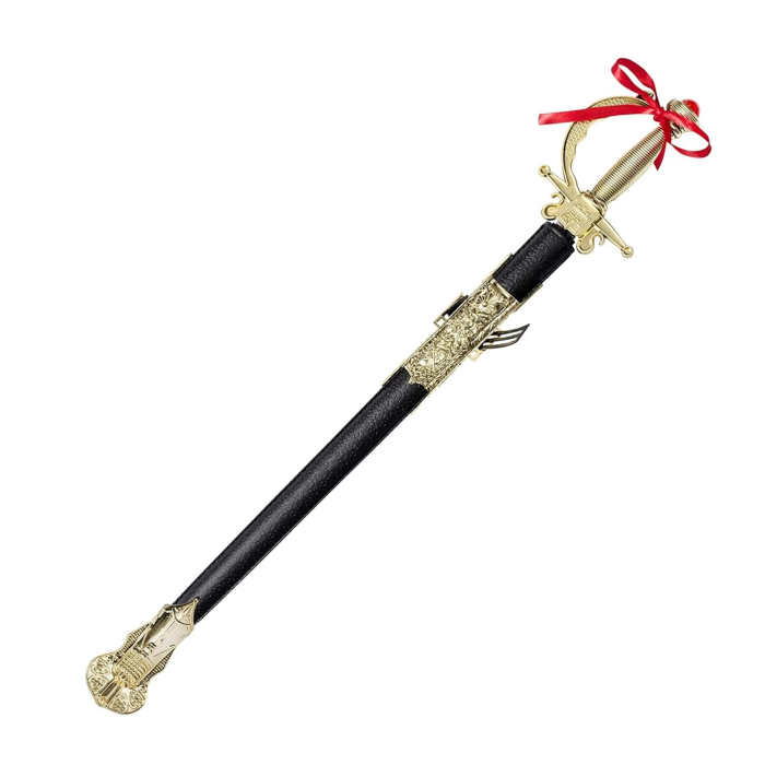 Altın Renk Kabzalı Zararsız Oyuncak Şövalye Kılıcı – 68 Cm (plastik)