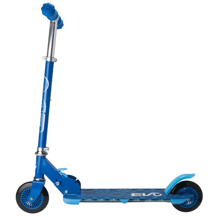 Evo 2 Tekerlekli Flash Işıklı Mavi Scooter